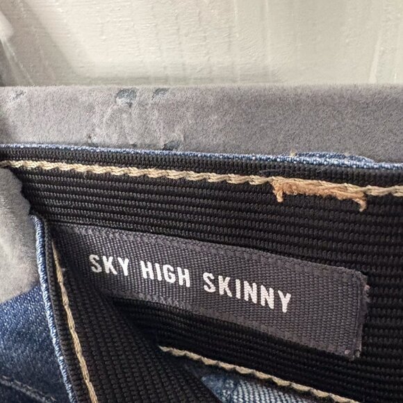 Torrid Premium Sky High Skinny Distressed Jeans Size 26R - Picture 6 of 7